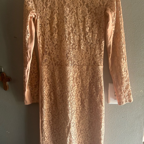 Half lined dress, long sleeve, zipper in the back - Picture 6 of 6